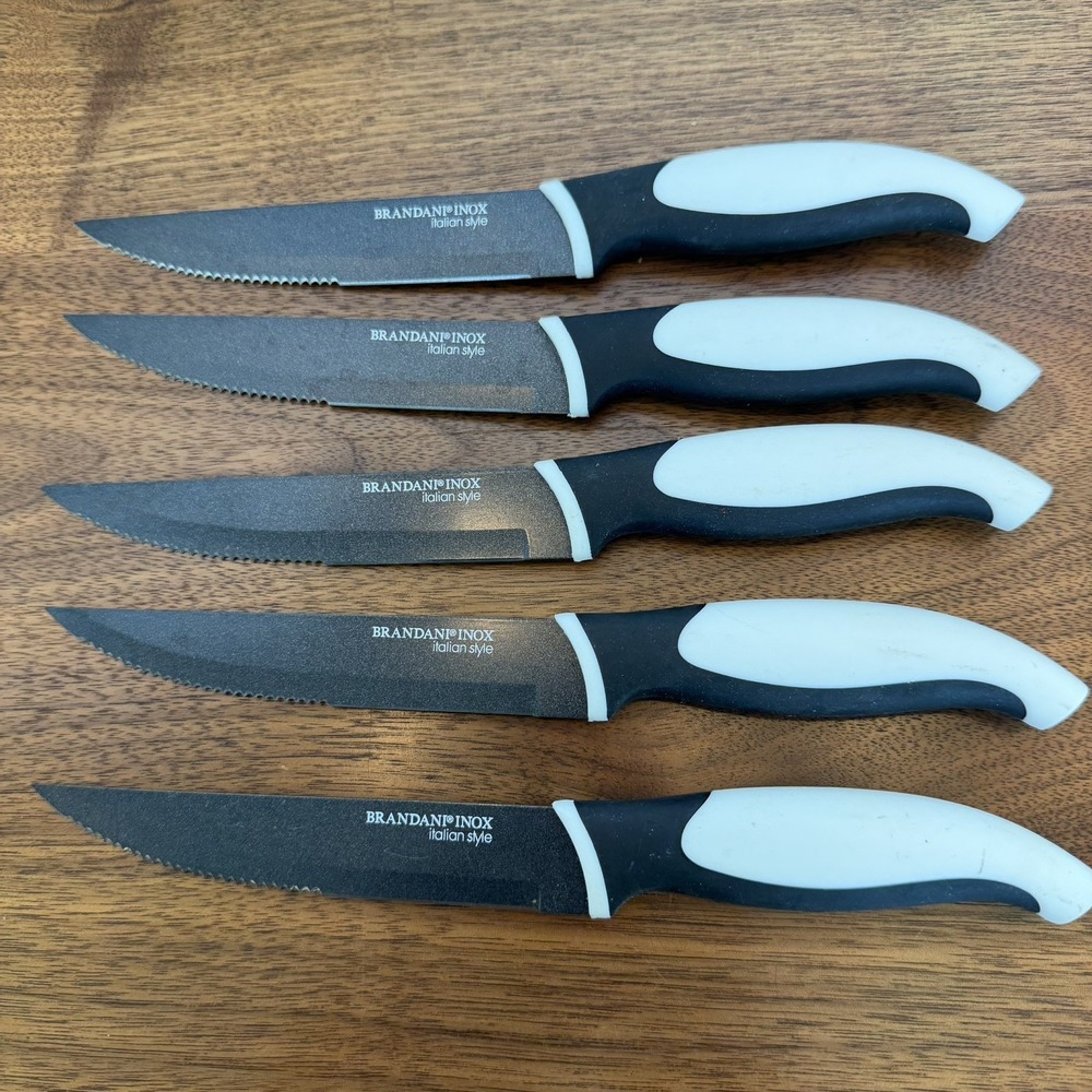 Brandani Inox Italian Style Steak Knife Knives Set of 5